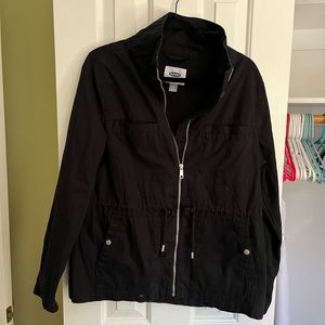 Black Casual Utility Jacket